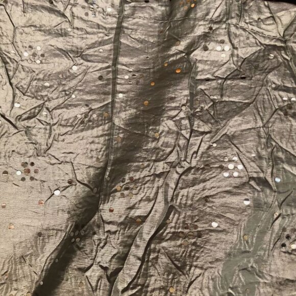 TCP Girls Gray Crinkle Satin & Sparkle Skirt Size 6X/7 Adj. Waist Christmas - Picture 6 of 8